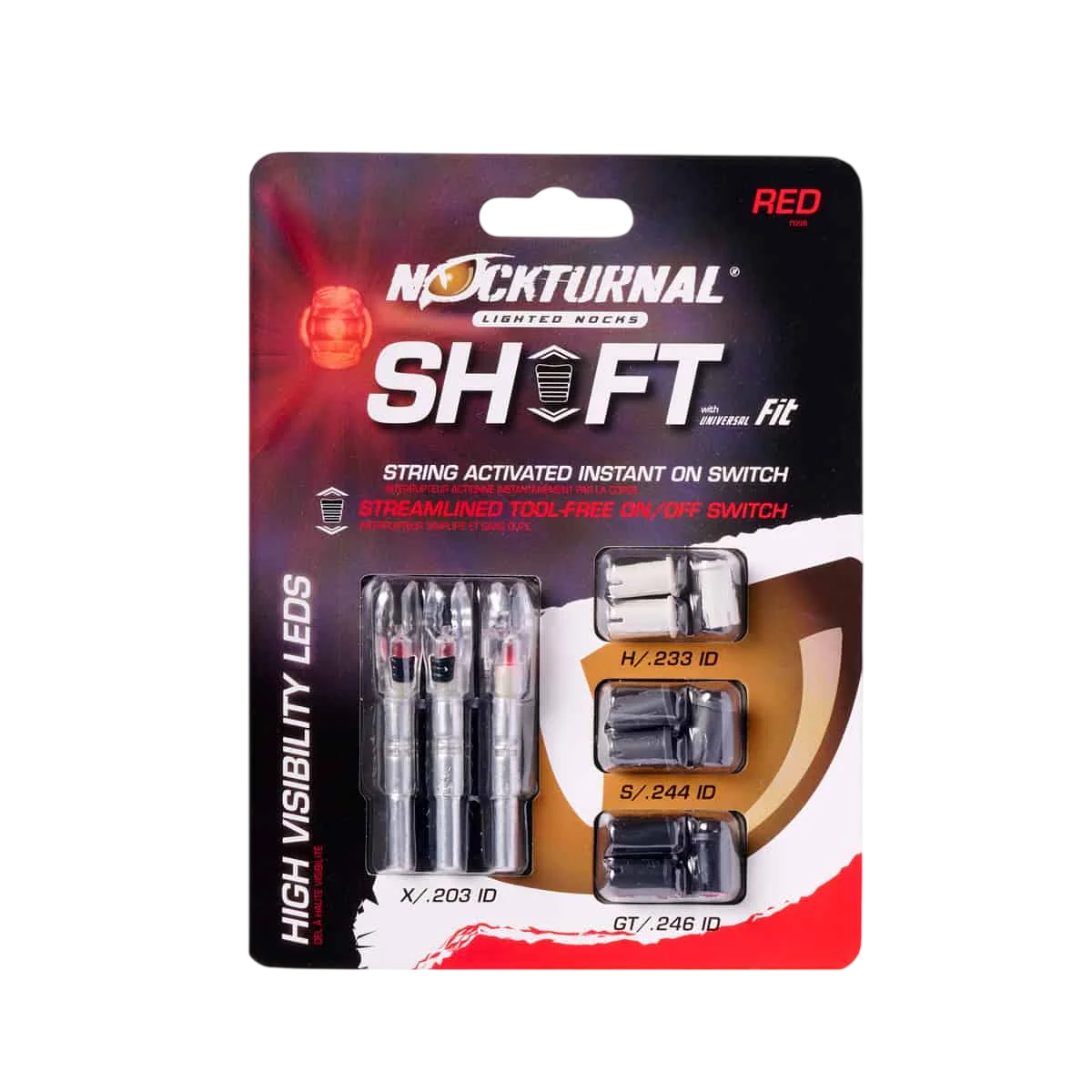 Nockturnal Shift Universal Lighted Nock 3 Pkg